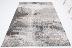 New Modern Abstract Design Wool and Silk Rug