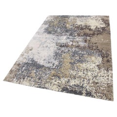 New Modern Abstract Design Wool and Silk Rug