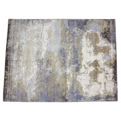 New Modern Abstract Design Wool and Silk Rug