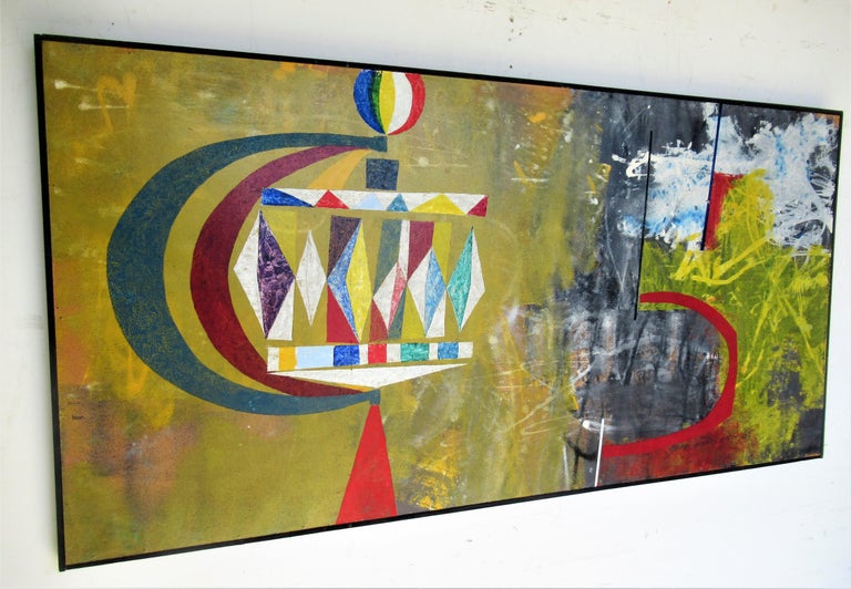 New Modern Art Movement Abstract Painting by John Anderson, 1965 at