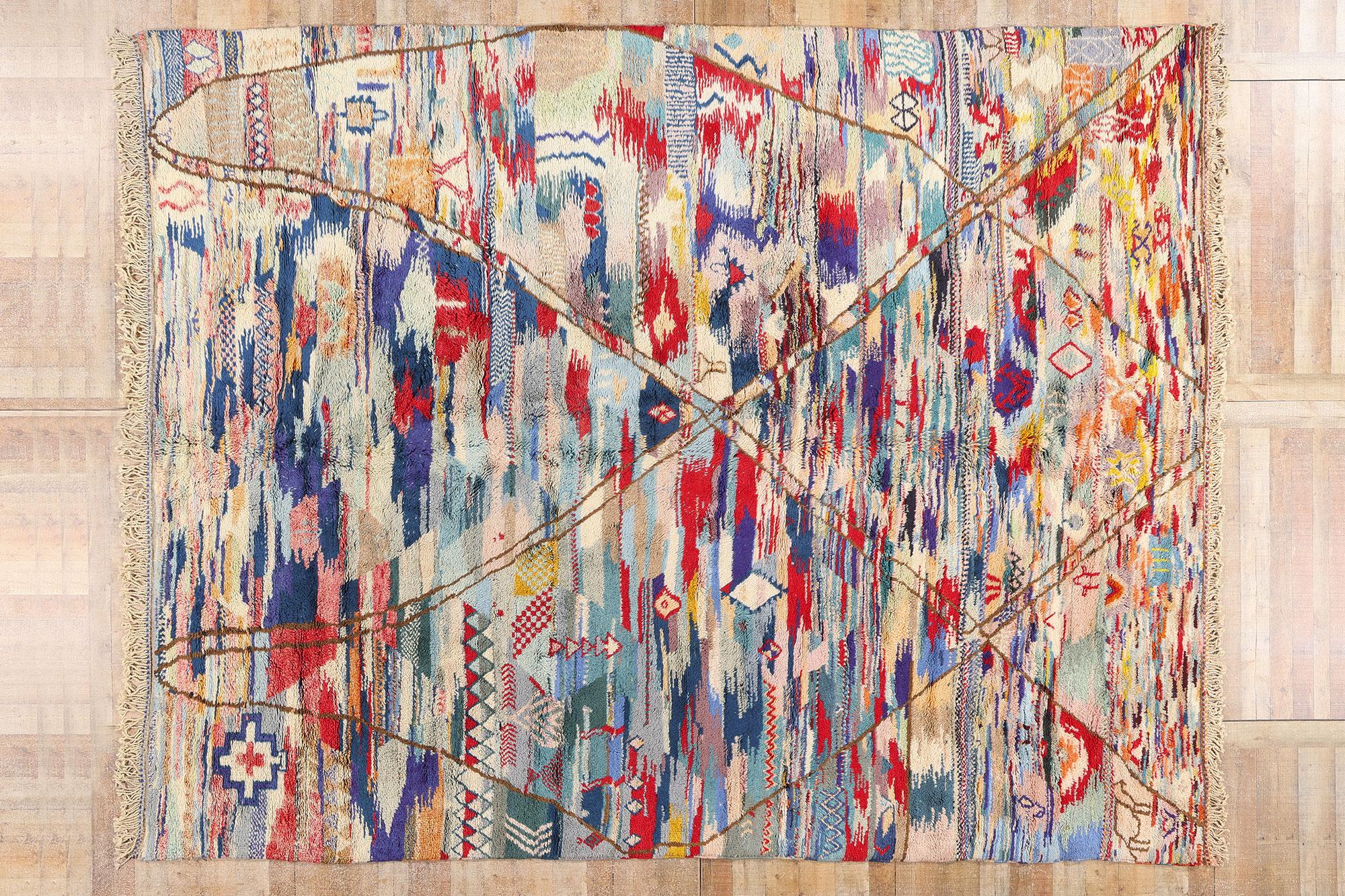 Nueva Alfombra Bereber Marroquí Contemporánea de Estilo Expresionista Abstracto en venta 10