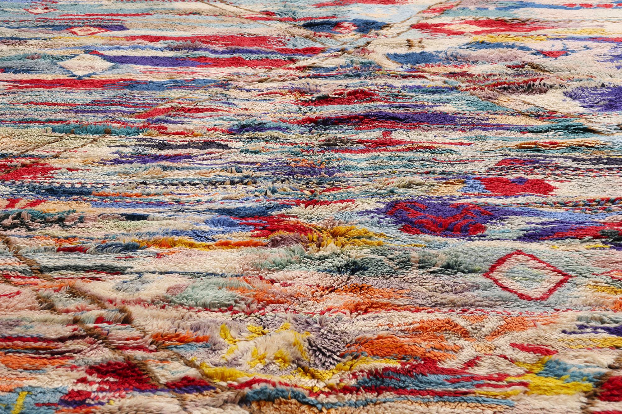 Nueva Alfombra Bereber Marroquí Contemporánea de Estilo Expresionista Abstracto en venta 1