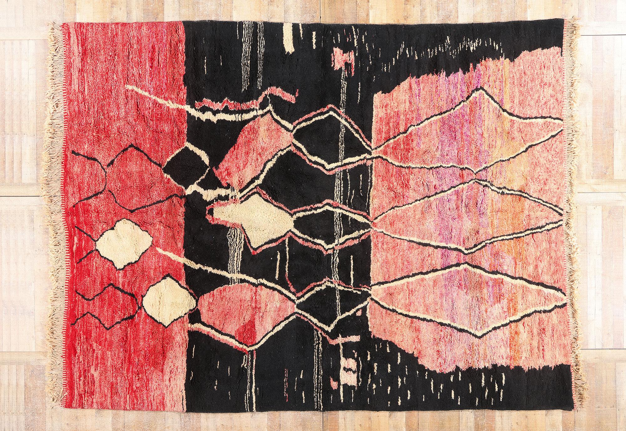 Nouveau tapis berbère marocain contemporain de style tribal en vente 8