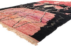 New Modern Berber Beni Mrirt Moroccan Rug with Expressionist Style