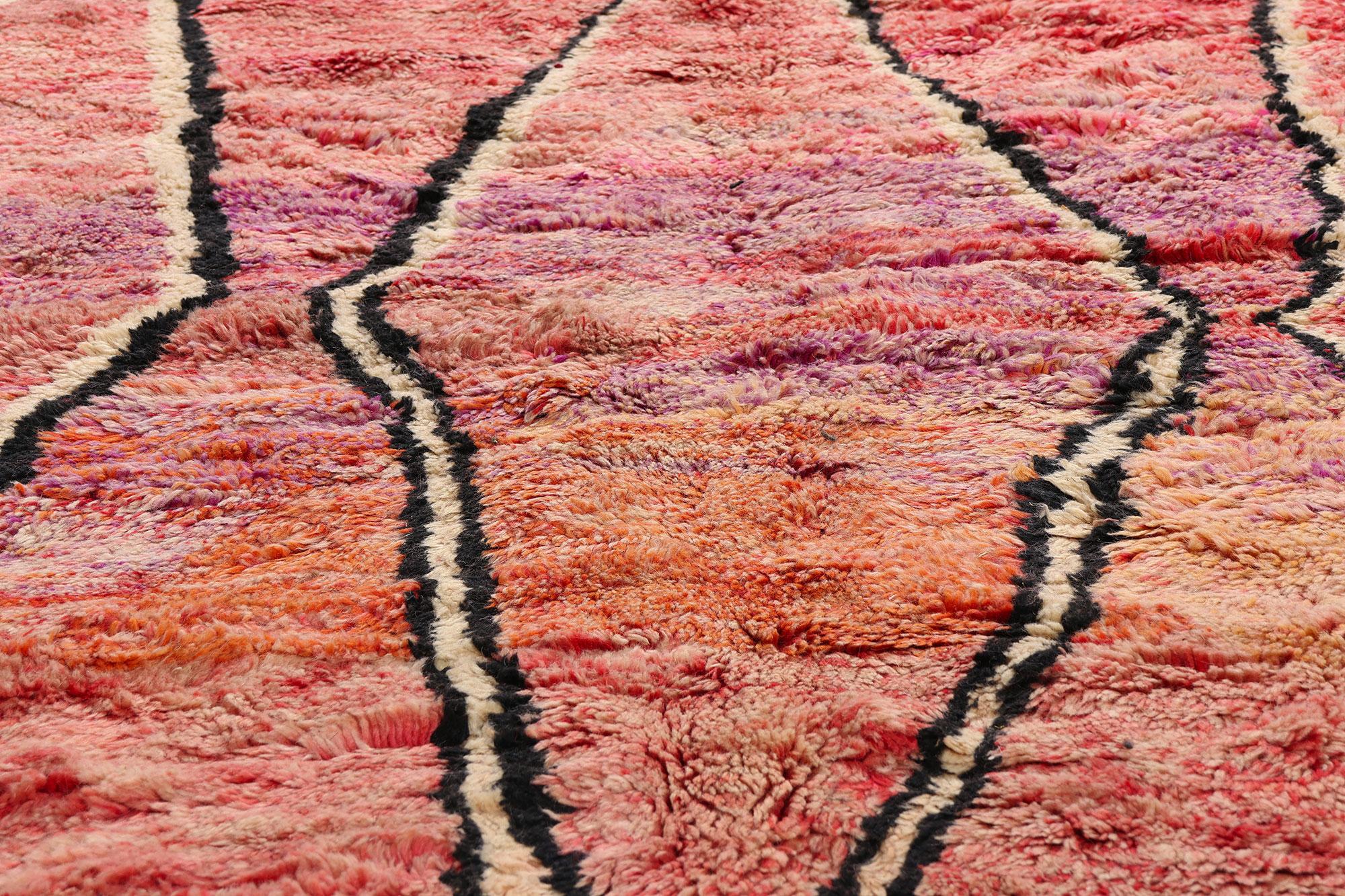 XXIe siècle et contemporain Nouveau tapis berbère marocain contemporain de style tribal en vente
