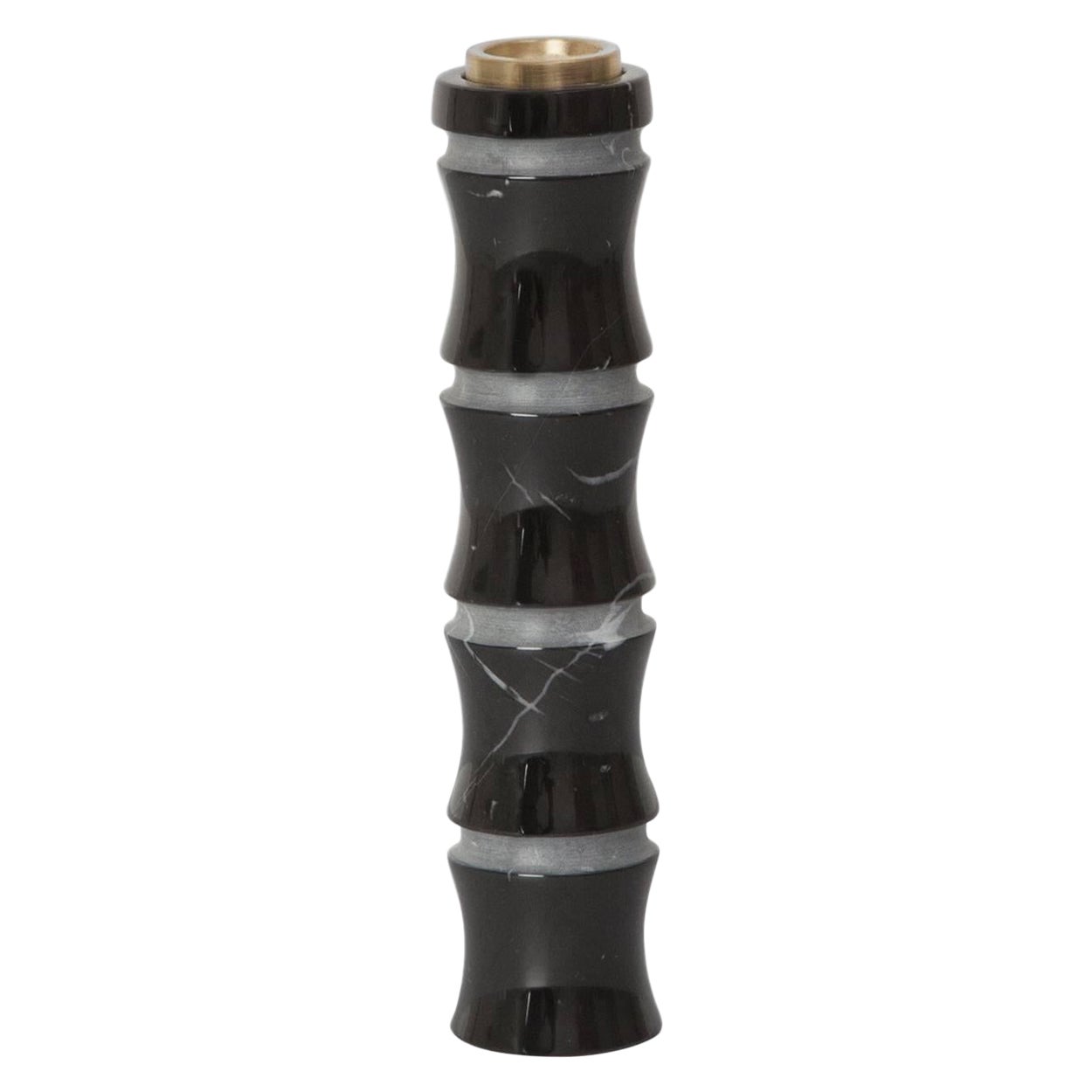 New Modern Black Marble Candleholder Creator Michele Chiossi STOCK
