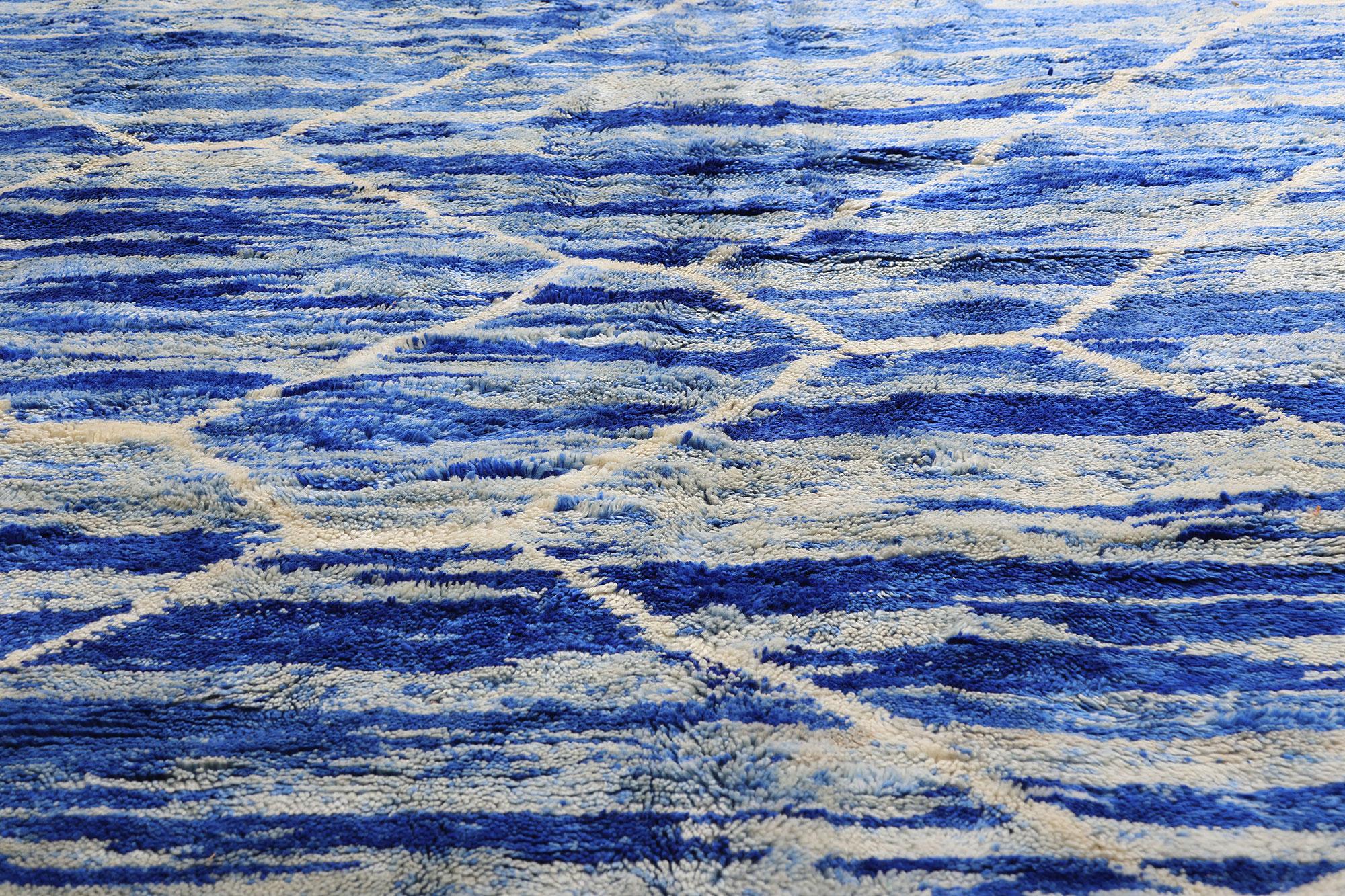 XXIe siècle et contemporain New Contemporary Berber Moroccan Rug with Postmodern Bohemian Style (tapis berbère marocain contemporain au style bohème postmoderne) en vente