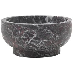 Neue moderne Schale aus rotem Levanto-Marmor, Schöpfer Cristoforo Trapani