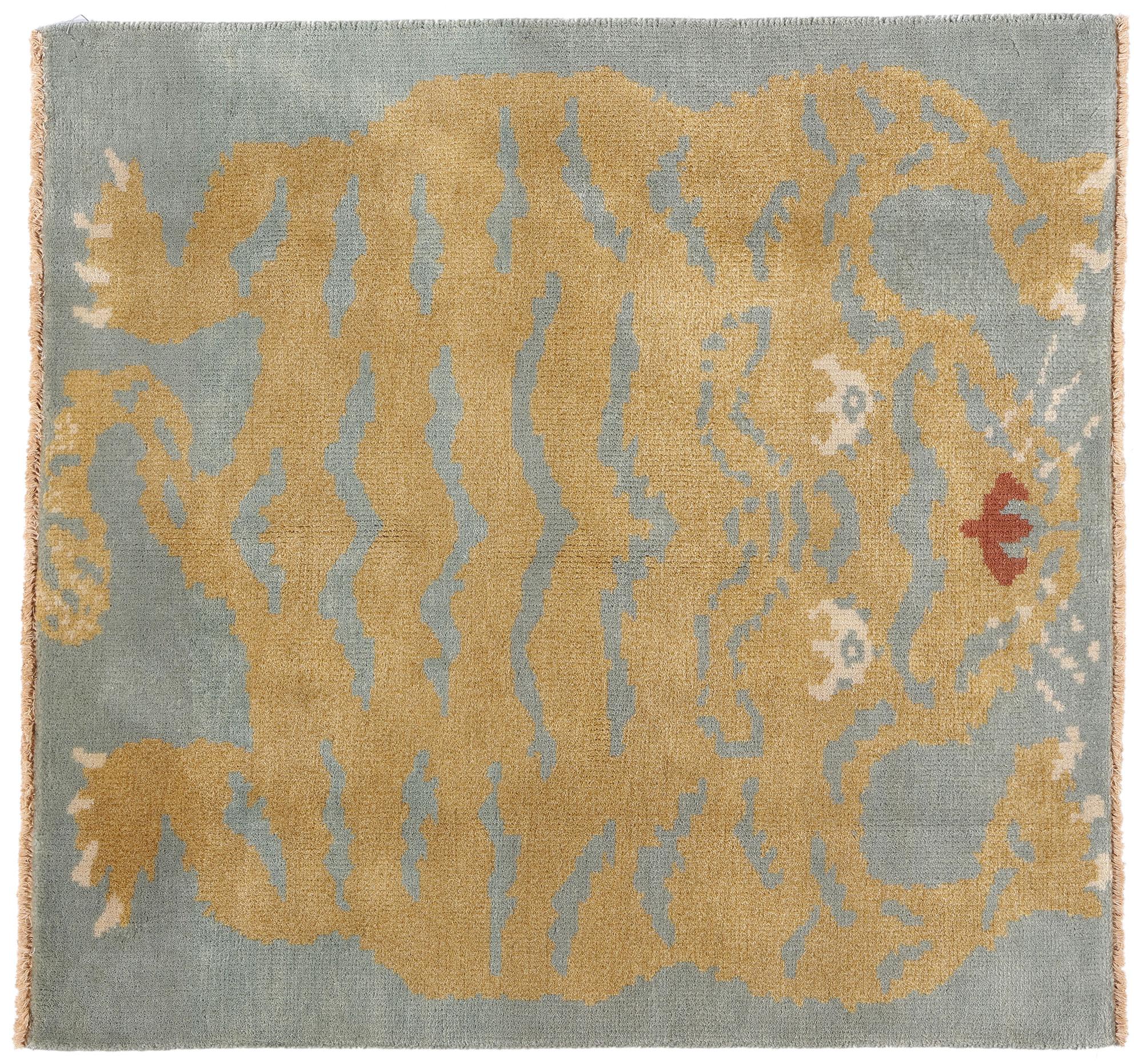 Tappeto New Modern Celestial Tibetan Tiger, 03'00 x 03'02 in vendita 2