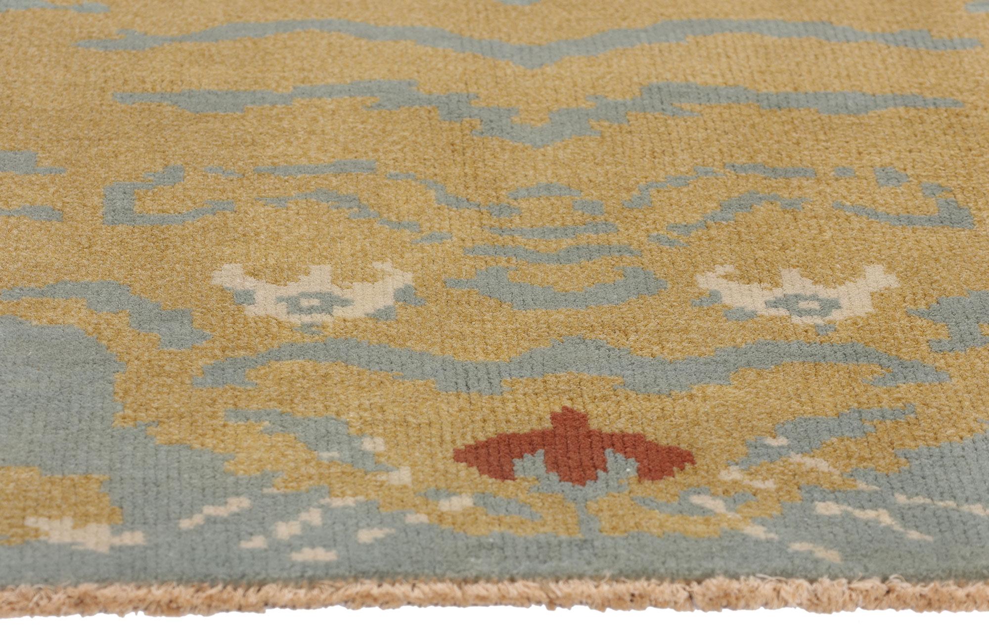 Indiano Tappeto New Modern Celestial Tibetan Tiger, 03'00 x 03'02 in vendita