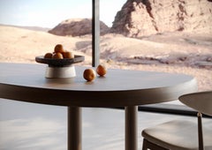 New Modern Centerpiece in Travertine and Marble, Designer Ivan Colominas