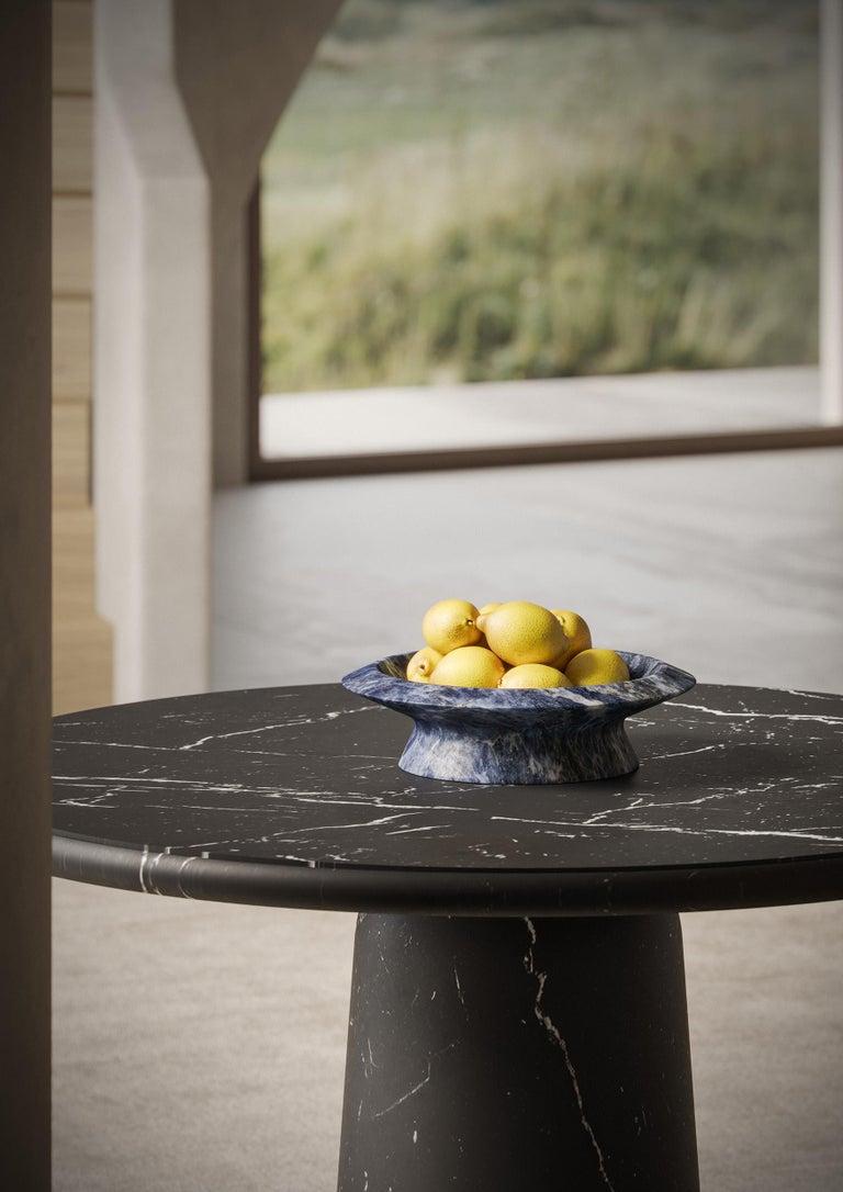 Nuevo Centro de Mesa Moderno en Mármol Portoro Negro Creador Ivan Colominas STOCK en Nuevo estado para la venta en Milan, IT