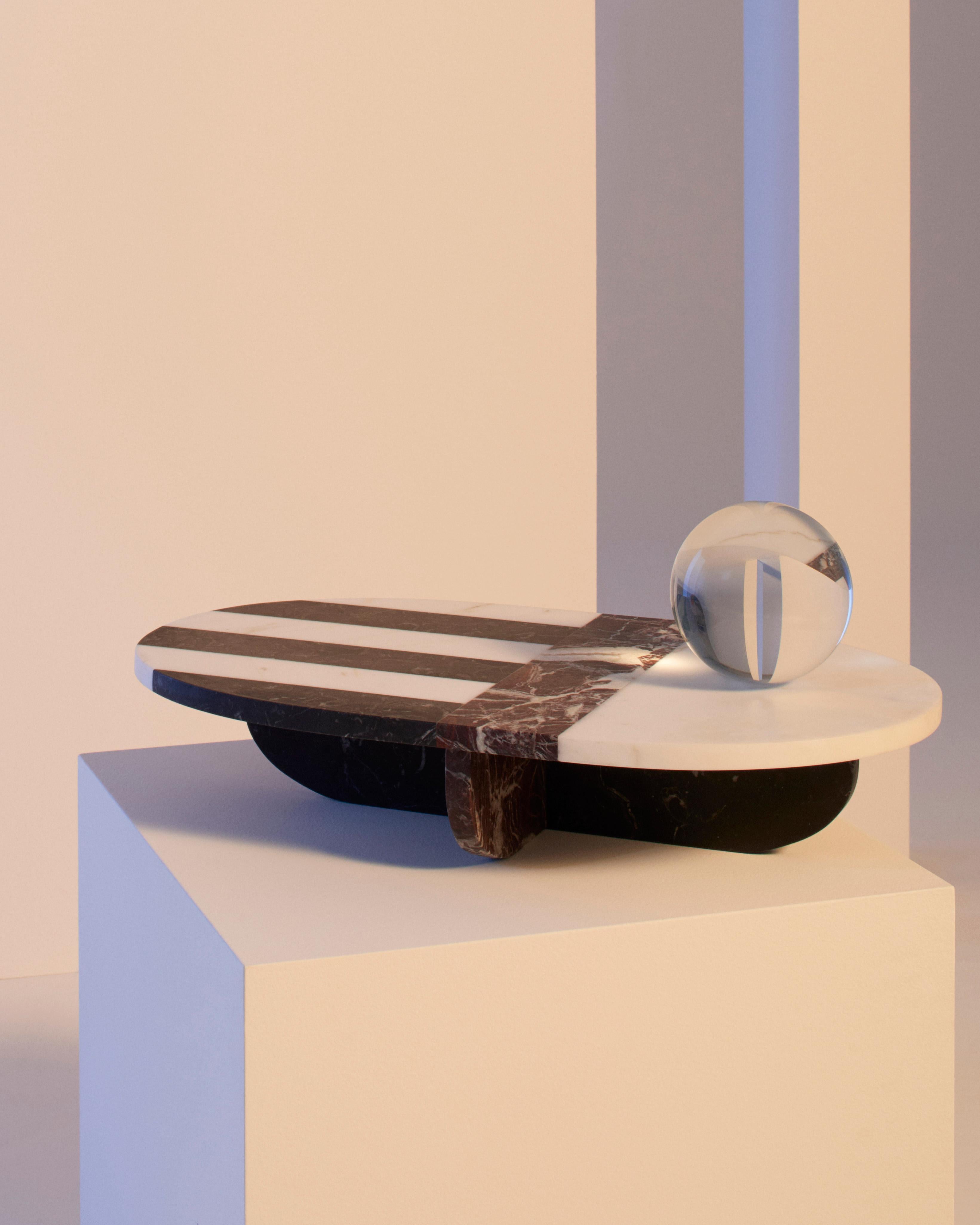 Italian New Modern Centrepiece in Marble Creator Matteo Cibic For Sale