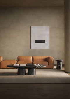 New Modern Coffee Table in Black Marquinia marble, Design/One Ivan Colominas