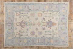 New Modern Colorful Turkish Oushak Carpet with Contemporary Style