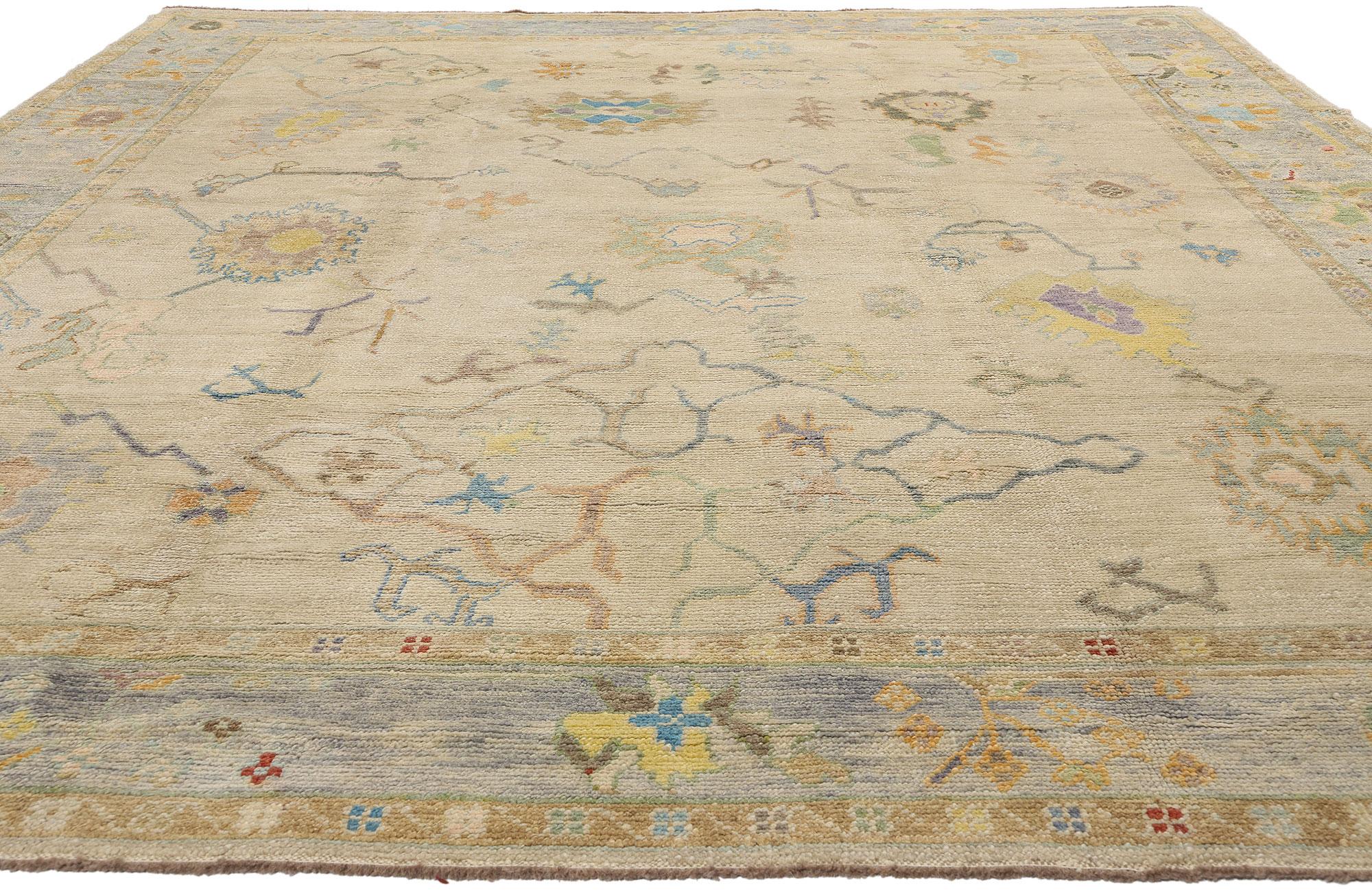pastel oushak rugs