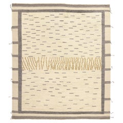 New Modern Desert Striations Moroccan Rug, 08'06 x 09'10