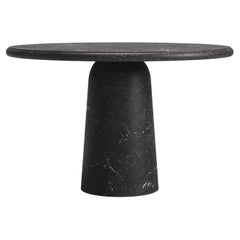 New Modern Dining Table in Black Marquinia marble, Designer Ivan Colominas