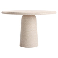 New Modern Dining Table in Travertine, Designer Ivan Colominas