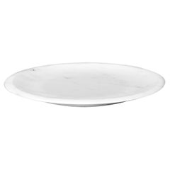 New Modern Dish in White Michelangelo Marble Creator Ivan Colominas Stock