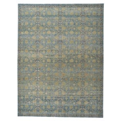 New Modern Distressed Rug with Vintage Style