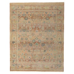 New Modern Distressed Rug with Vintage Style
