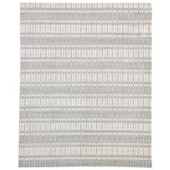 New Modern Gray Area Rug with Scandinavian Modern Swedish Style, Texture Rug