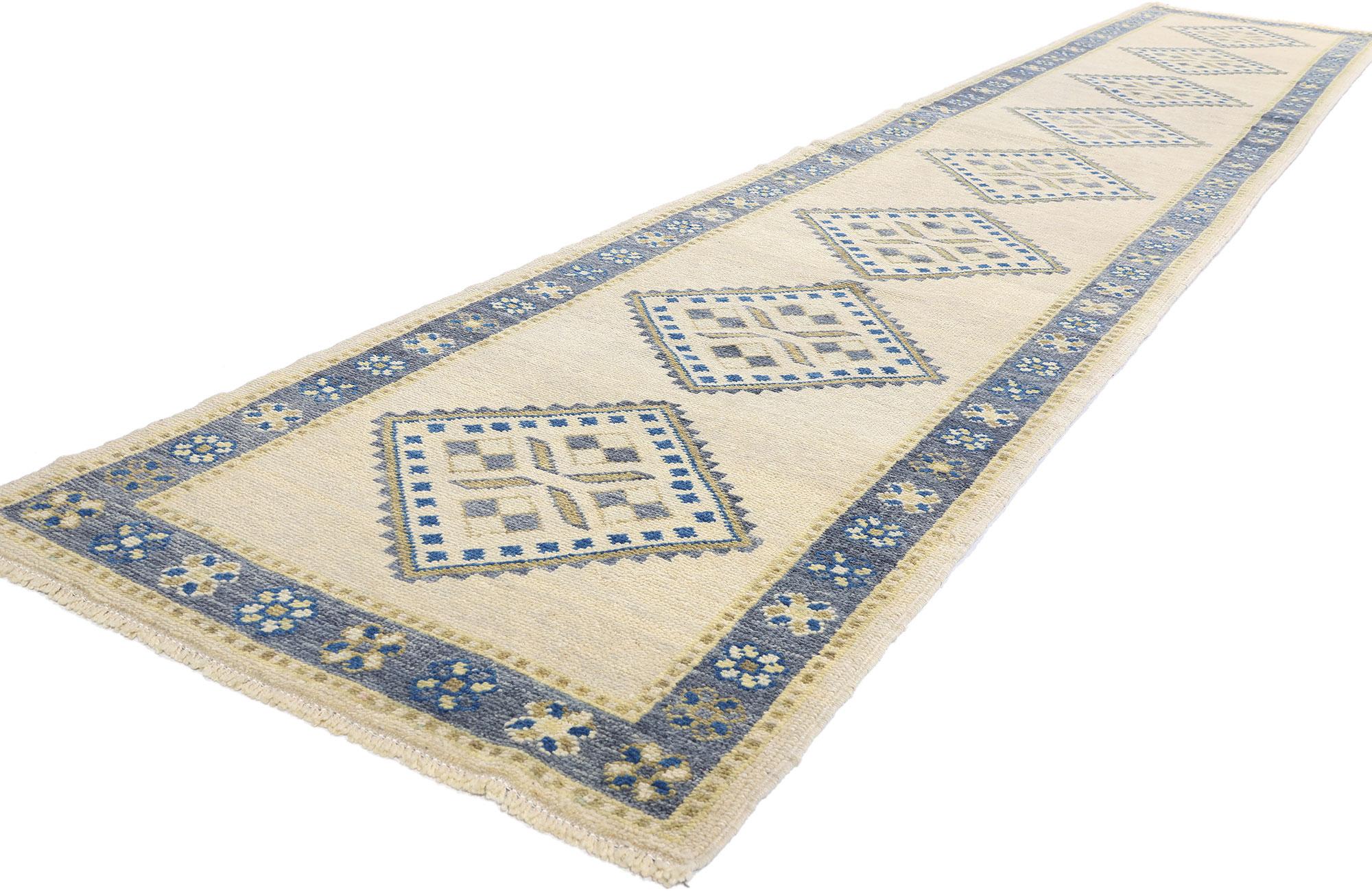 Contemporary New Modern Ivory Turkish Oushak Carpet with Transitional Style For Sale