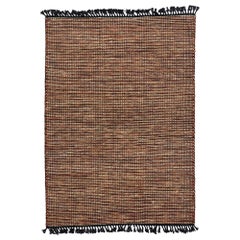 New Modern Lake House Cabin Style Dhurrie Flat-Weave Rug