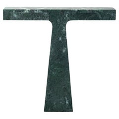 Nouvelle lampe moderne en marbre vert du Guatemala, créateur Niko Koronis Stock