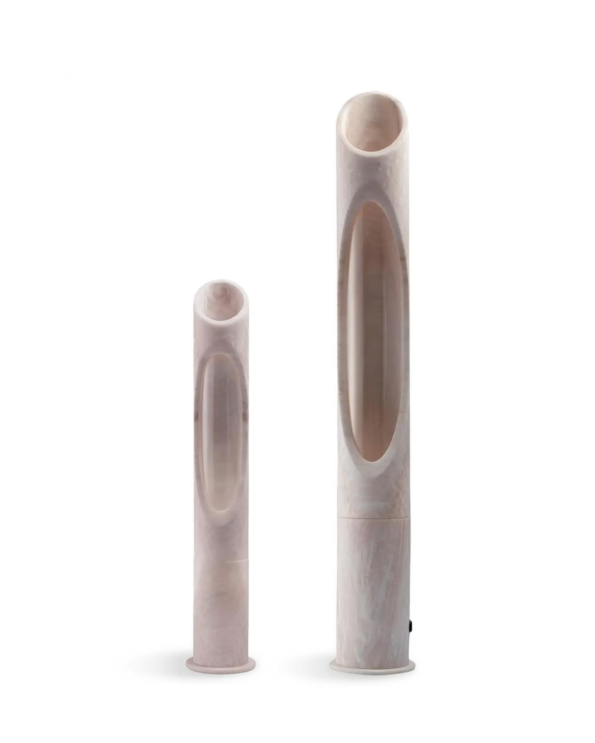 Contemporary New Modern Lamp in Pink Egeo marble, Designed by Jacopo Simonetti For Sale