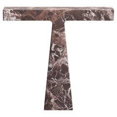 New Modern Lamp in Red Levanto Marble, creator Niko Koronis Stock