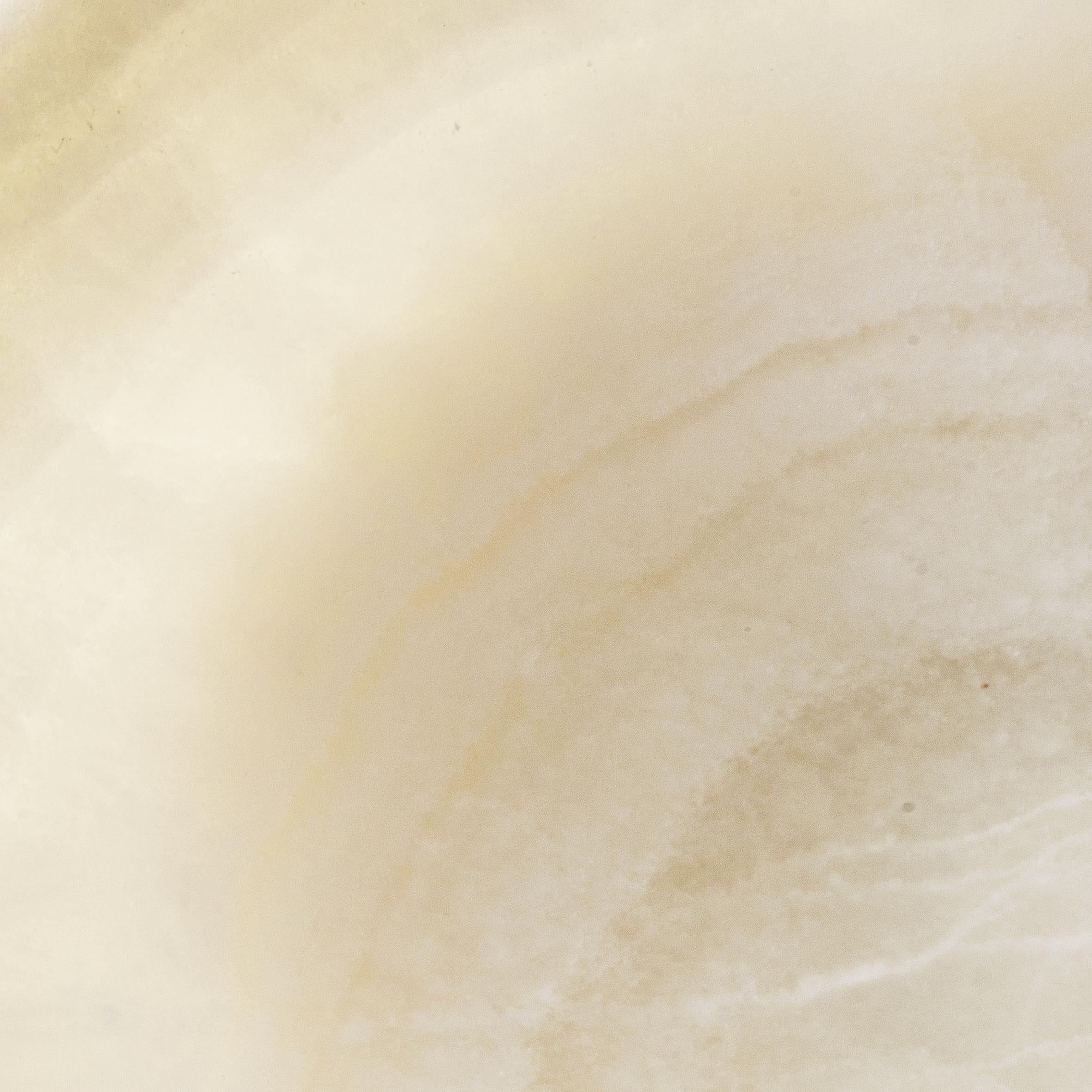 Contemporary New Modern Lamp in White Onyx marble, Designed by Jacopo Simonetti For Sale