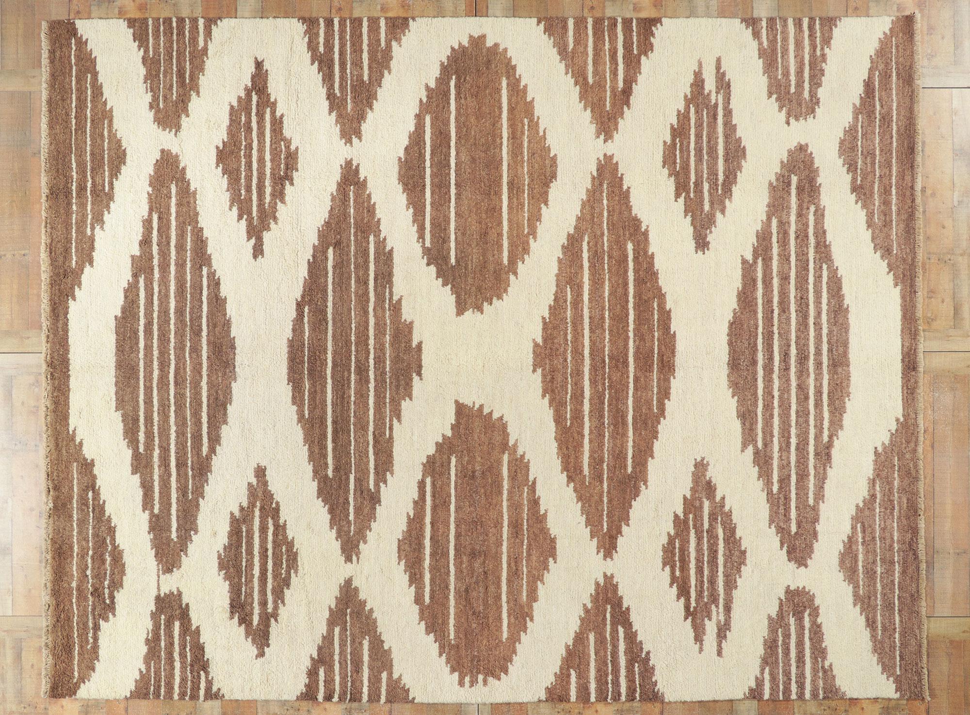 New Modern Moroccan Area Rug For Sale 2