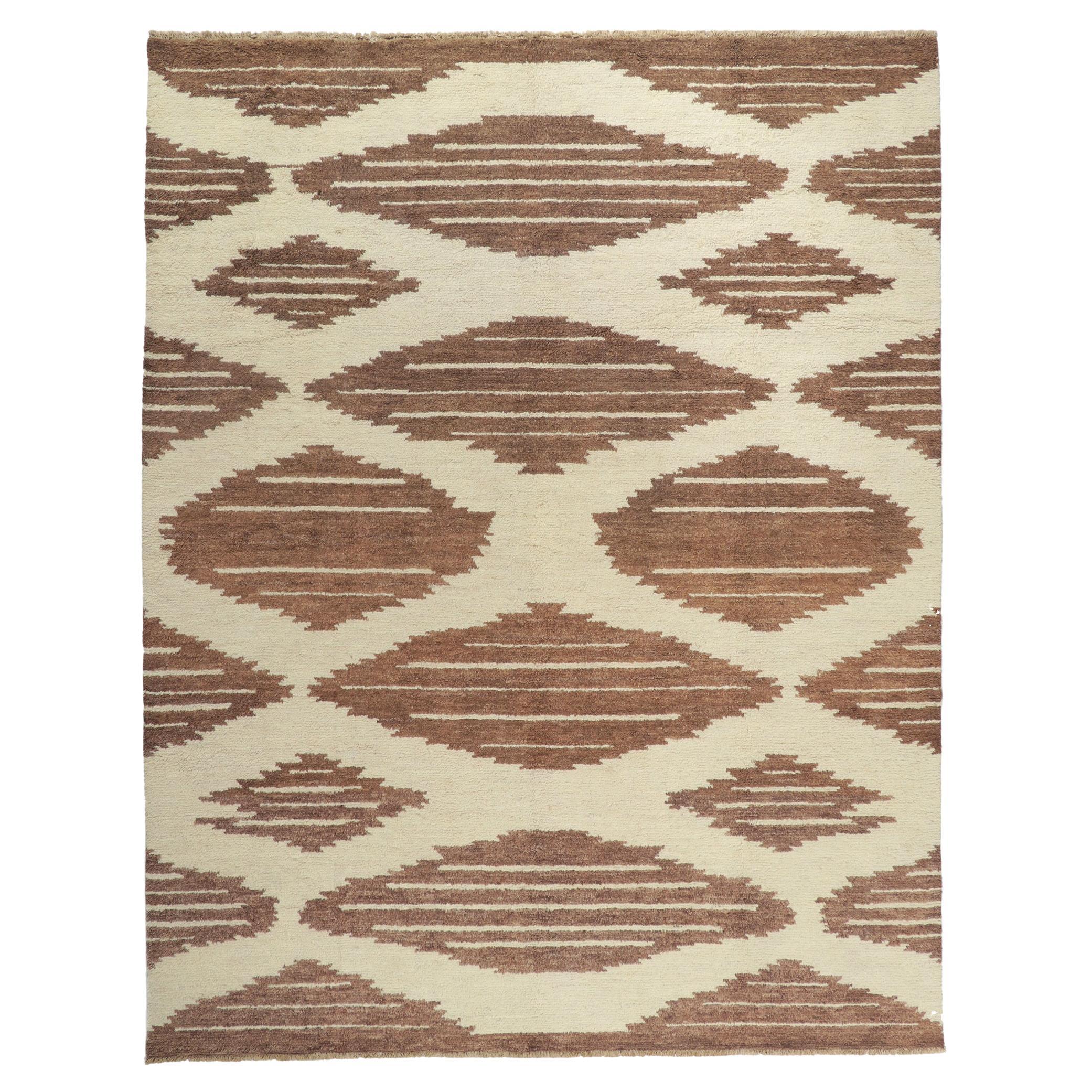 New Modern Moroccan Area Rug For Sale
