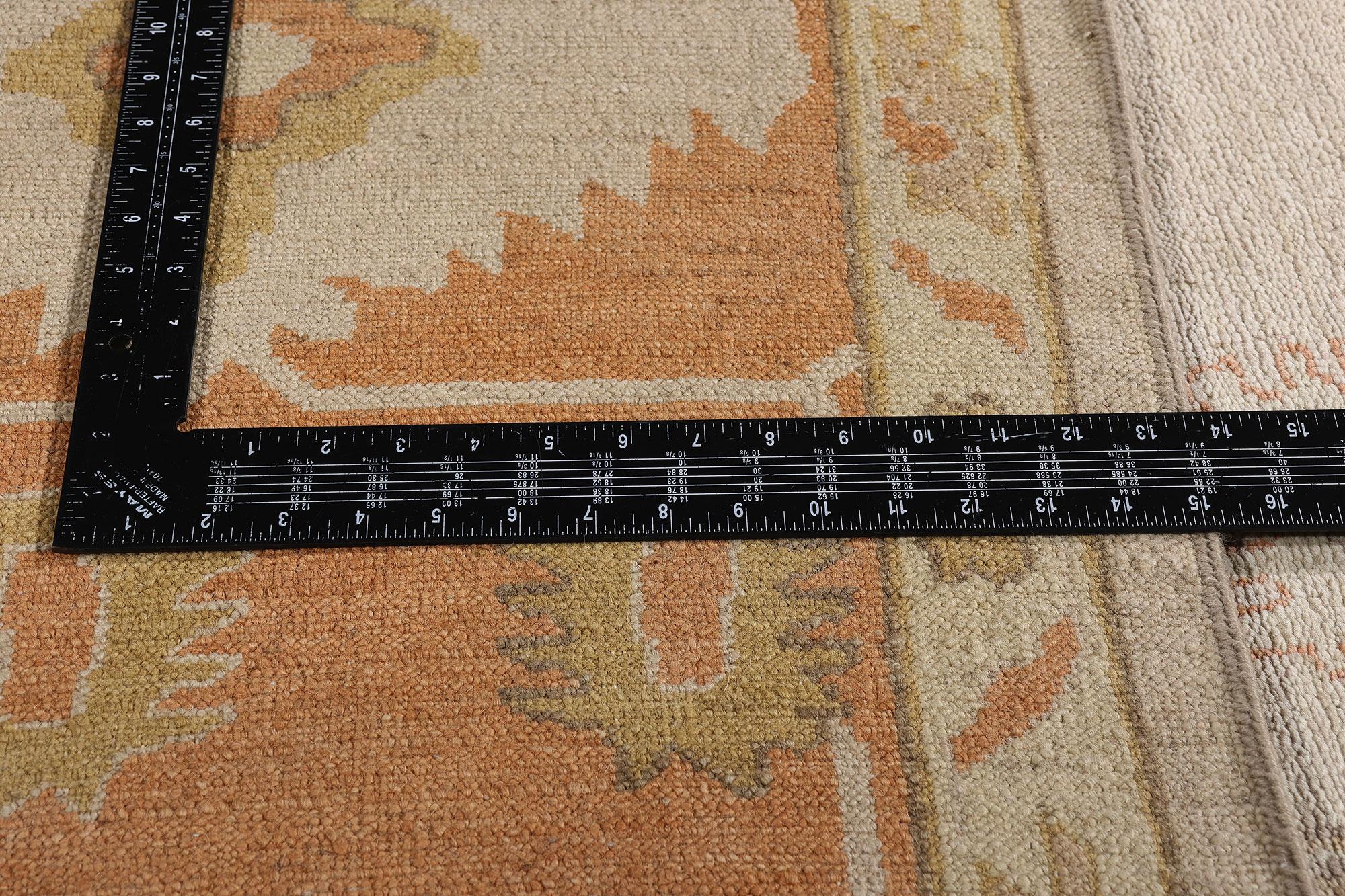 New Modern Oushak Rug with Traditional Style For Sale 3