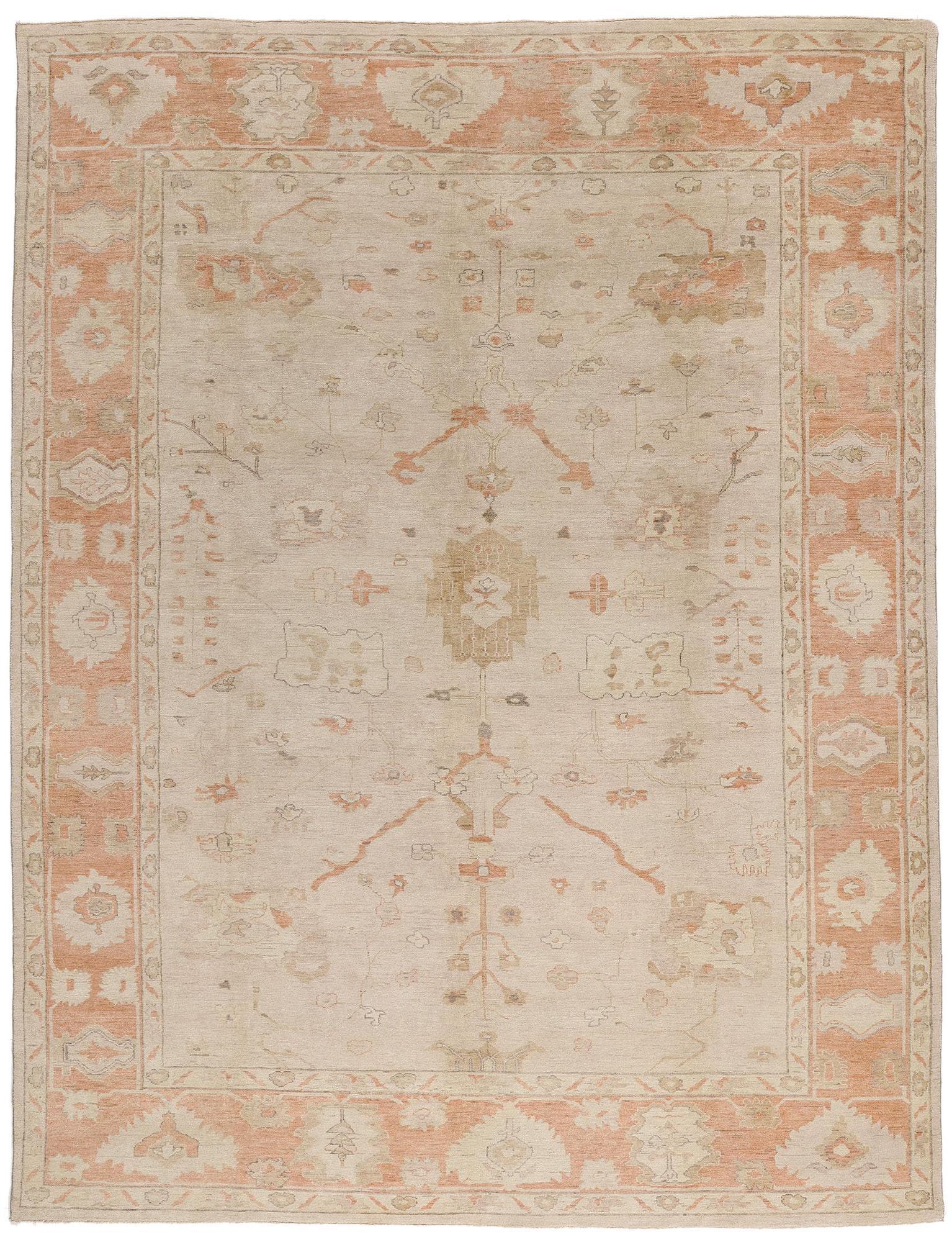 New Modern Oushak Rug with Traditional Style