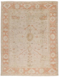 New Modern Oushak Rug with Traditional Style
