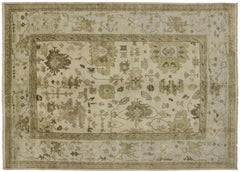 New Contemporary Oushak Rug with Transitional Style