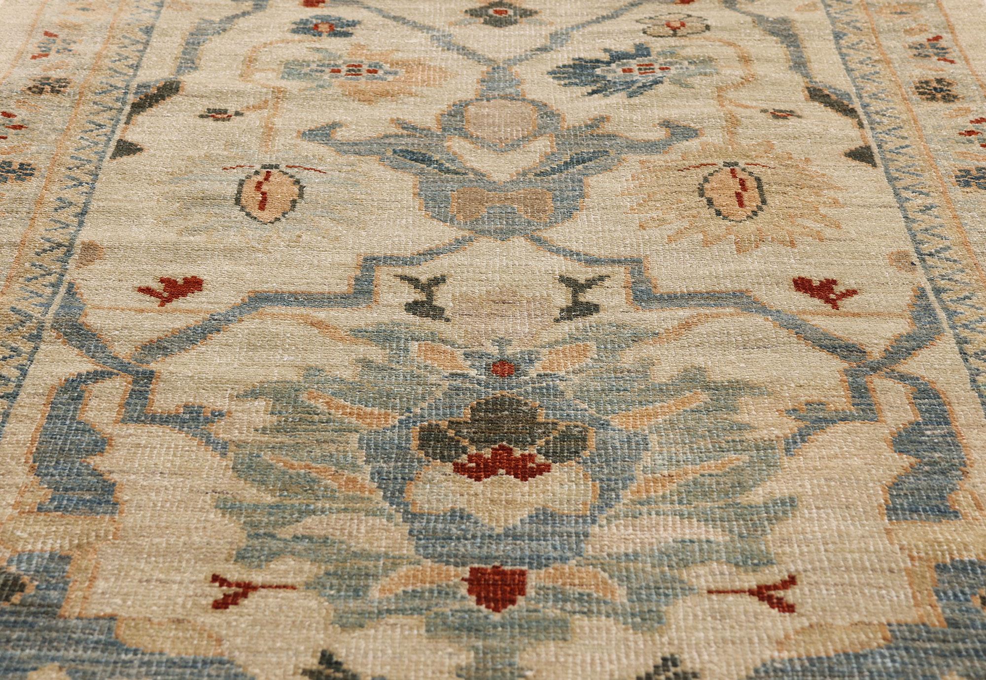 Lana Un nuovo tappeto persiano moderno Sultanabad con uno stile transitorio in vendita