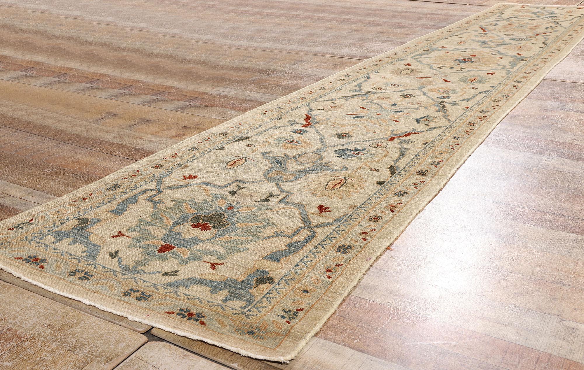 Estetismo Un nuovo tappeto persiano moderno Sultanabad con uno stile transitorio in vendita