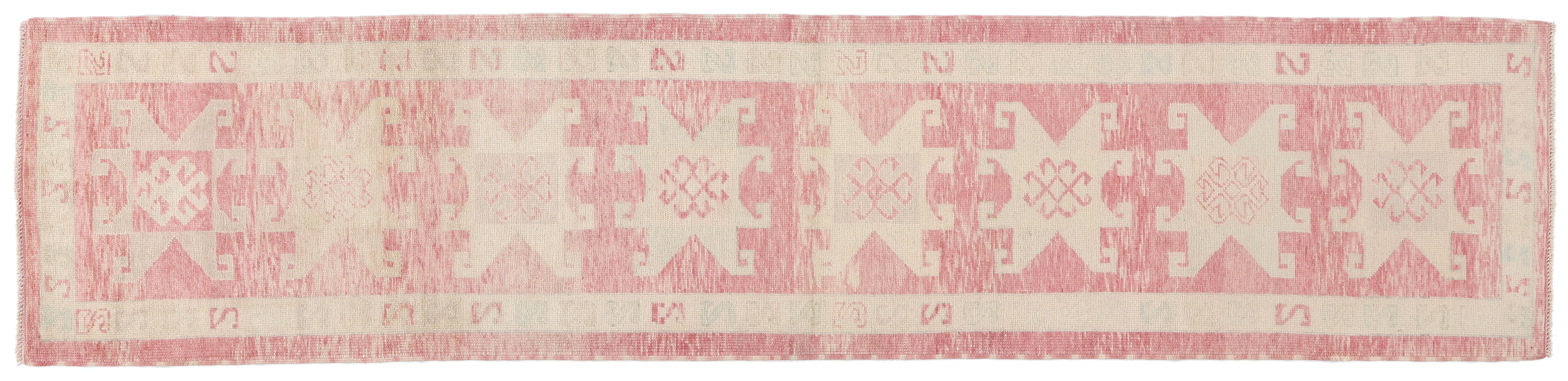 Neuer moderner rosa türkischer Oushak-Teppich mit traditionellem Stil im Angebot 3