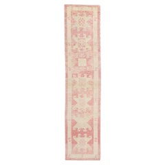 New Modern Pink Turkish Oushak Carpet with Traditional Style