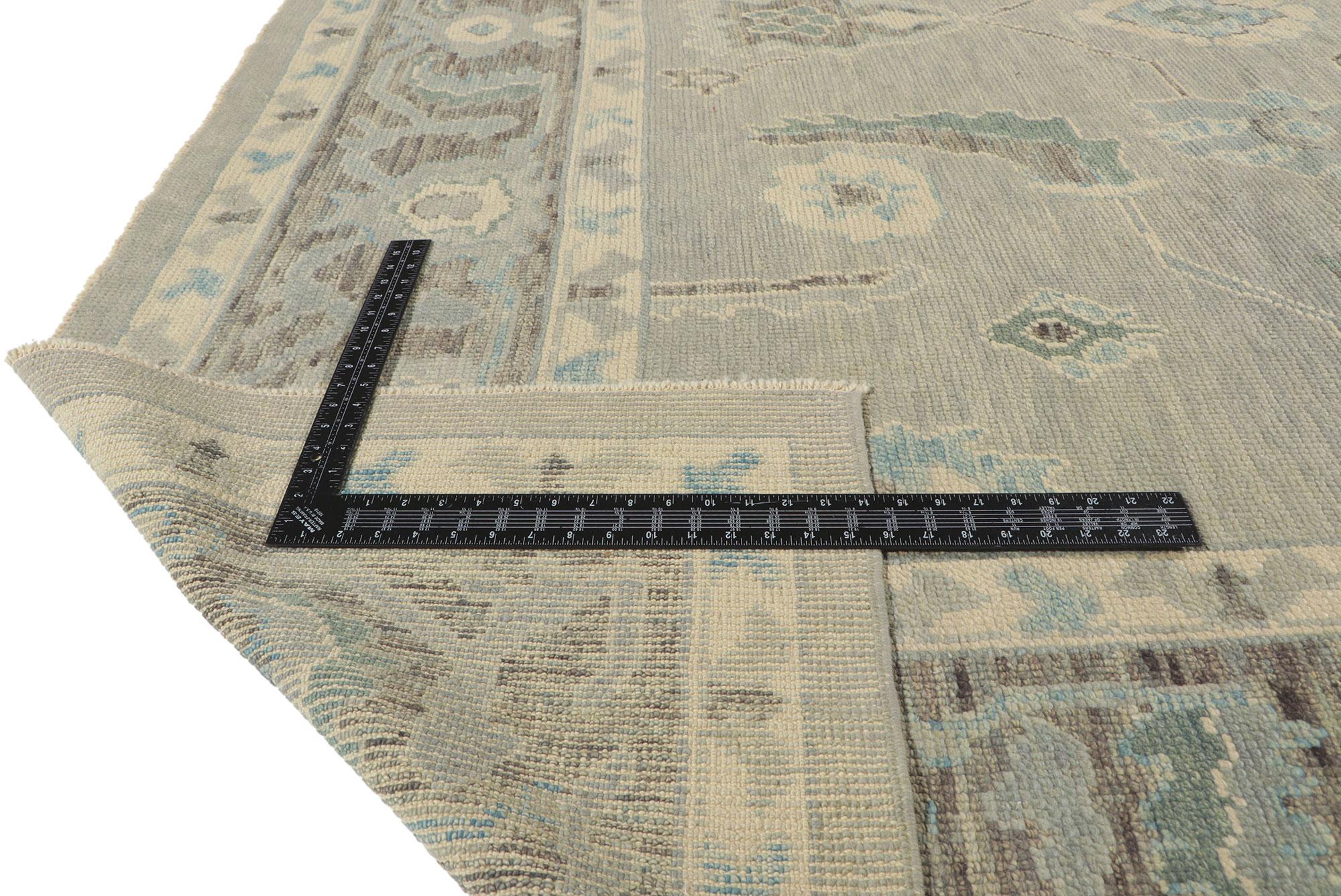 New Modern Style Turkish Oushak Rug In New Condition For Sale In Dallas, TX