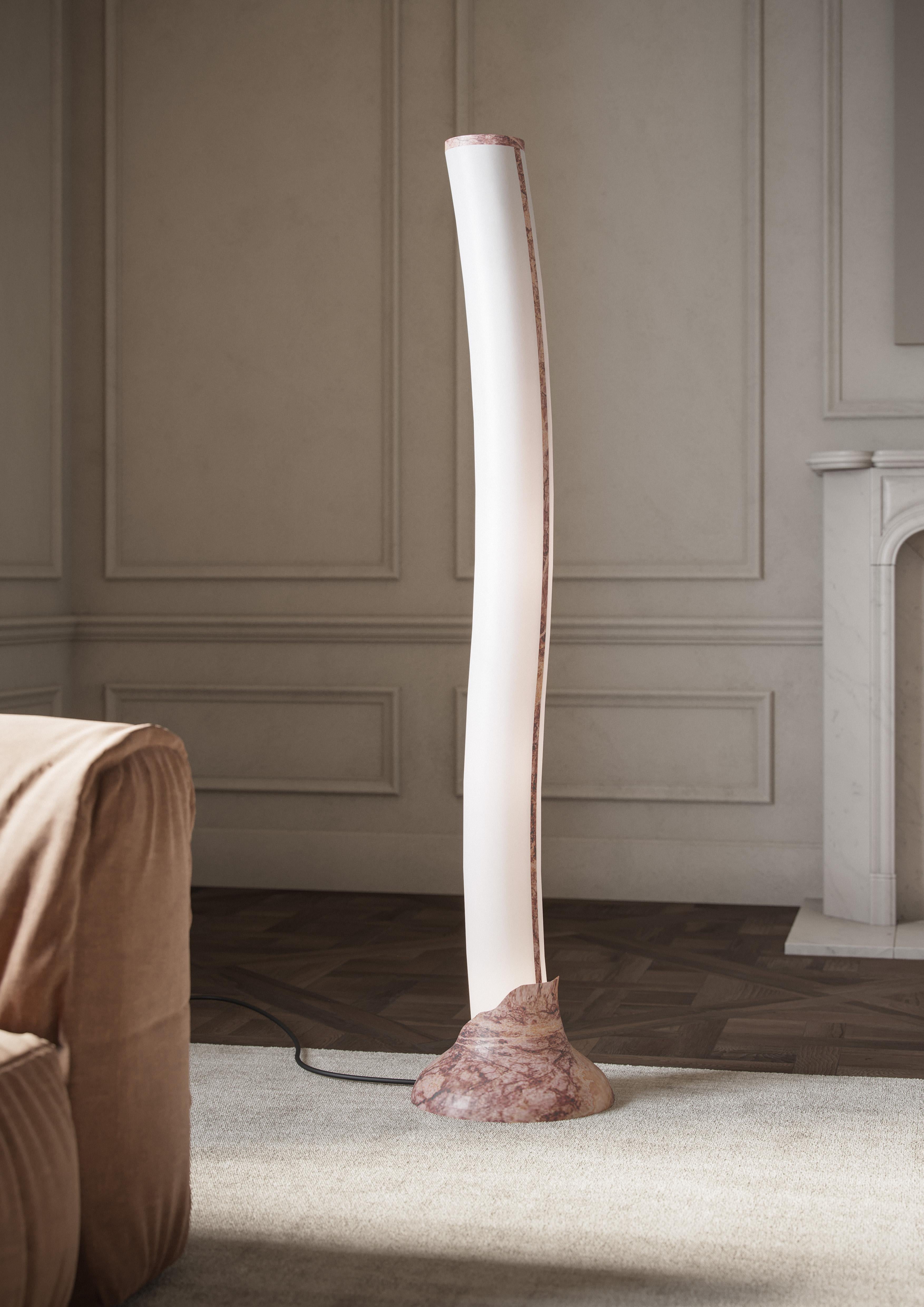 Italian New Modern Table Lamp in Marble, Creator Jacopo Simonetti Stock For Sale