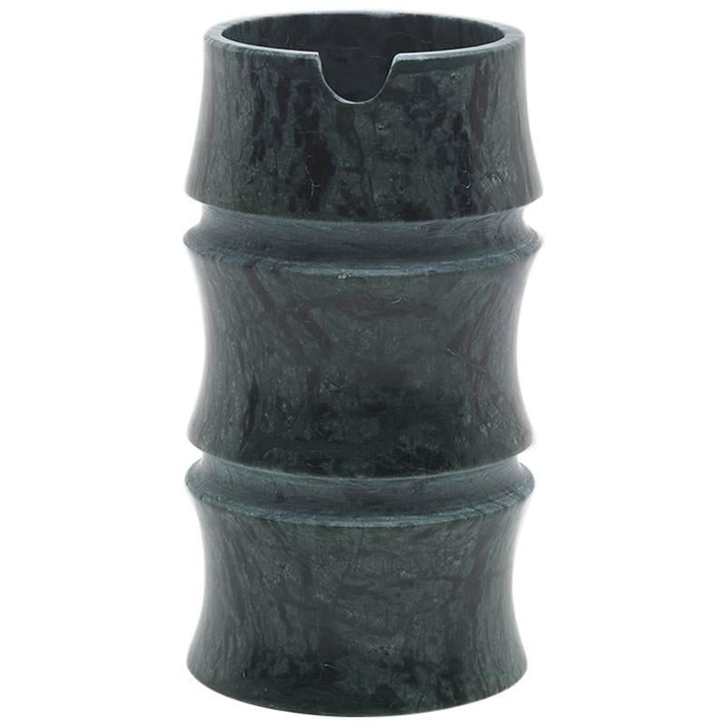 New Modern Tokkuri in Green Guatemala Marble Creator Michele Chiossi Stock