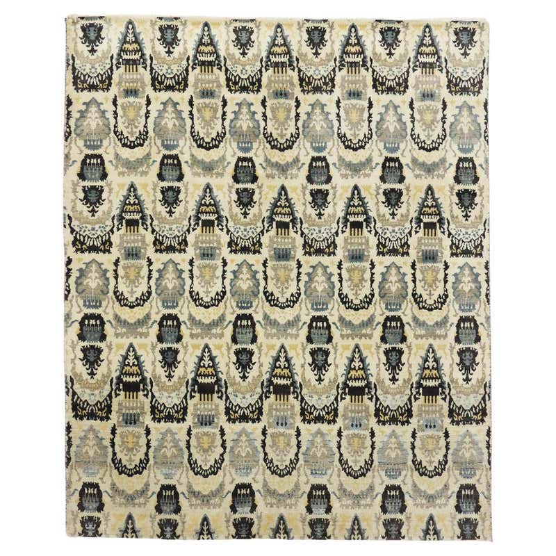 Modern Moroccan Area Rug, Preppy Argyle Meets Boho Chic For Sale at ...