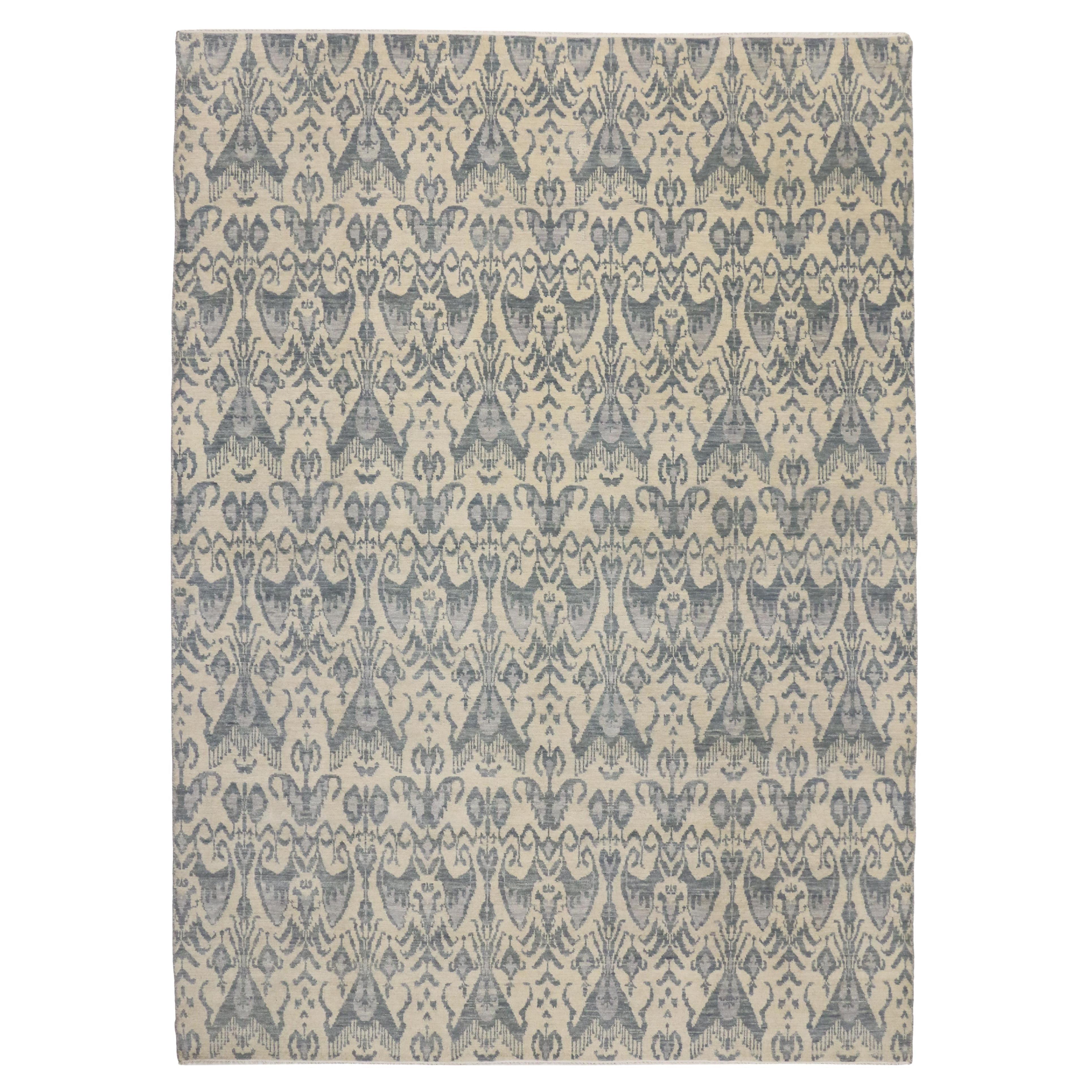 New Transitional Green Area Rug with Modern Style at 1stDibs