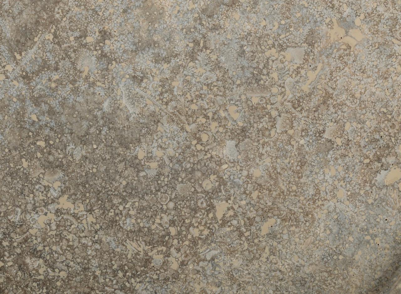XXI secolo e contemporaneo Nuovo Vassoio Moderno in Travertino argento, Creatore Karen Chekerdjian in vendita