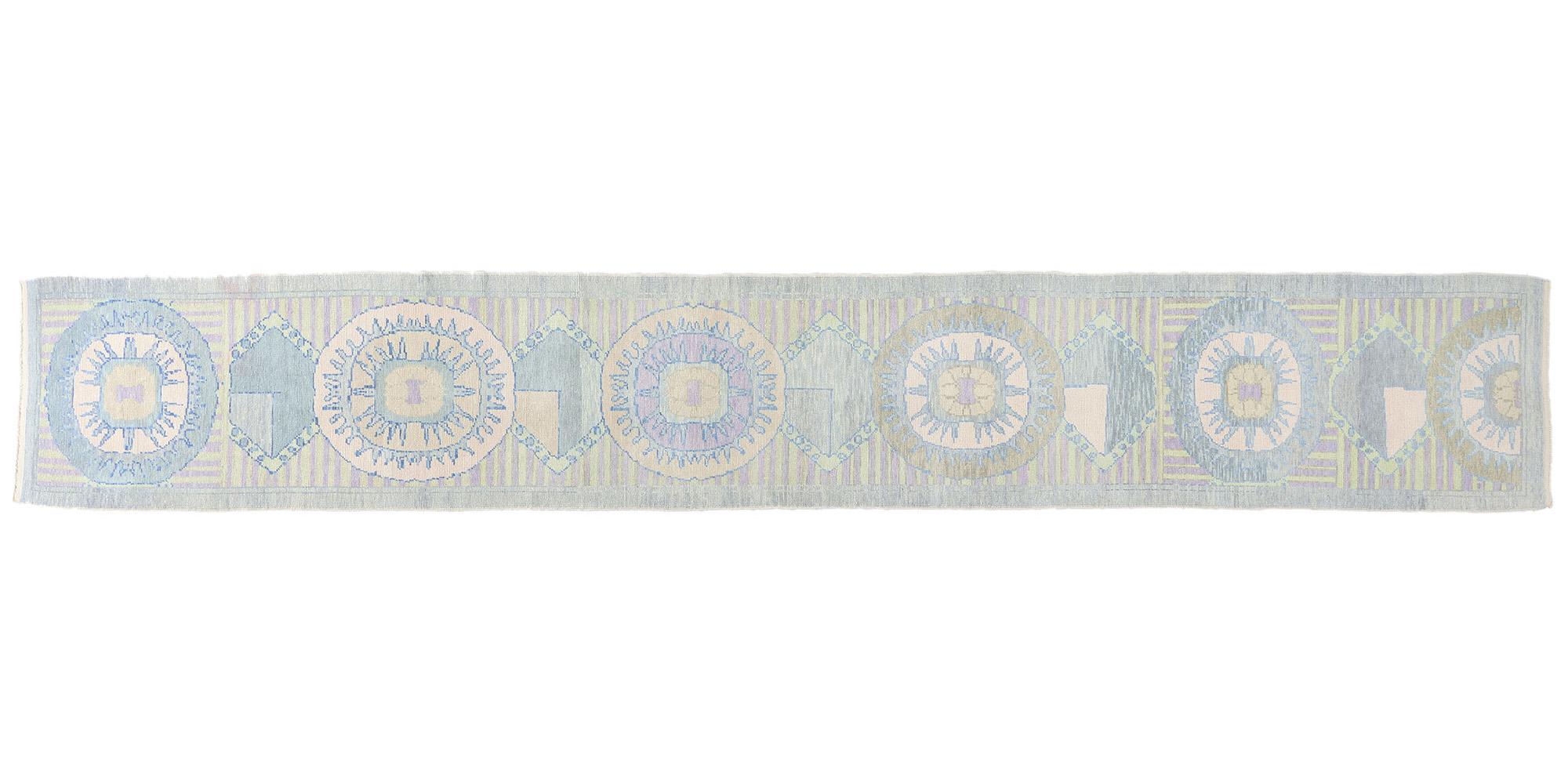 Tapis turc moderne Oushak avec style traditionnel en vente 3